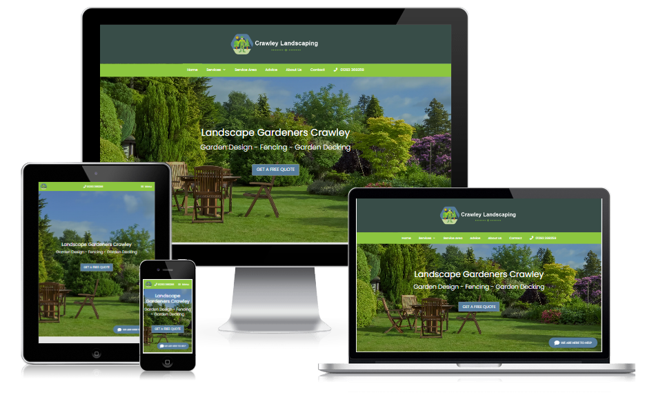 Crawley Landscaping Website Example