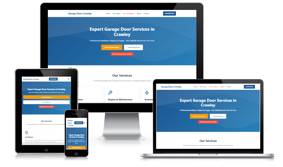 Crawley Garage Doors Website Example